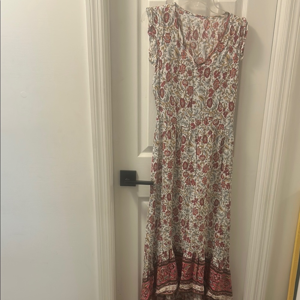 Floral Sleeveless Maxi Dress